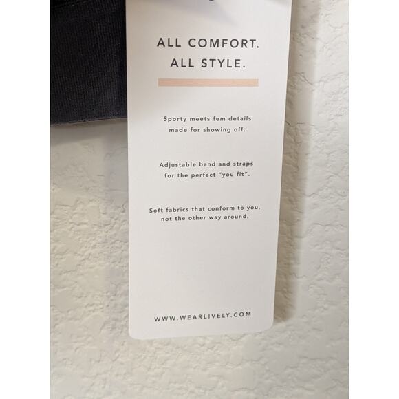 Lively All You Gray Lace Wireless Unpadded T Shirt Bra Womens Size Large - Picture 5 of 9